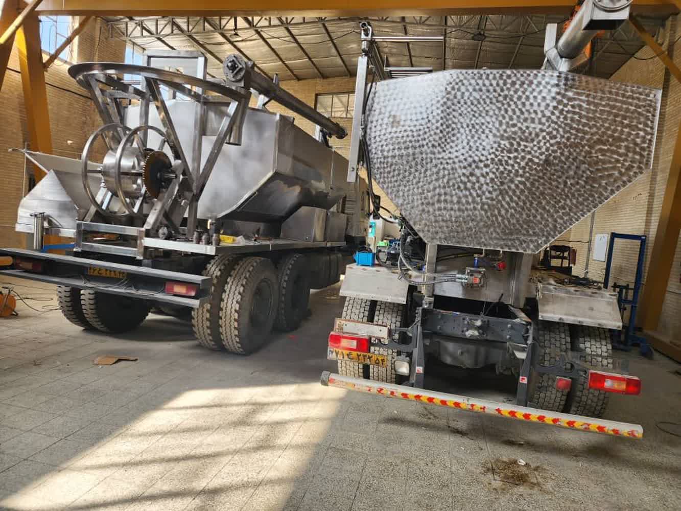 ANFO truck side view